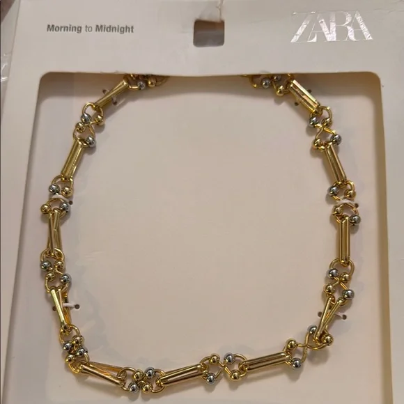Zara Gold and Silver Women's Necklace - Picture 1 of 1